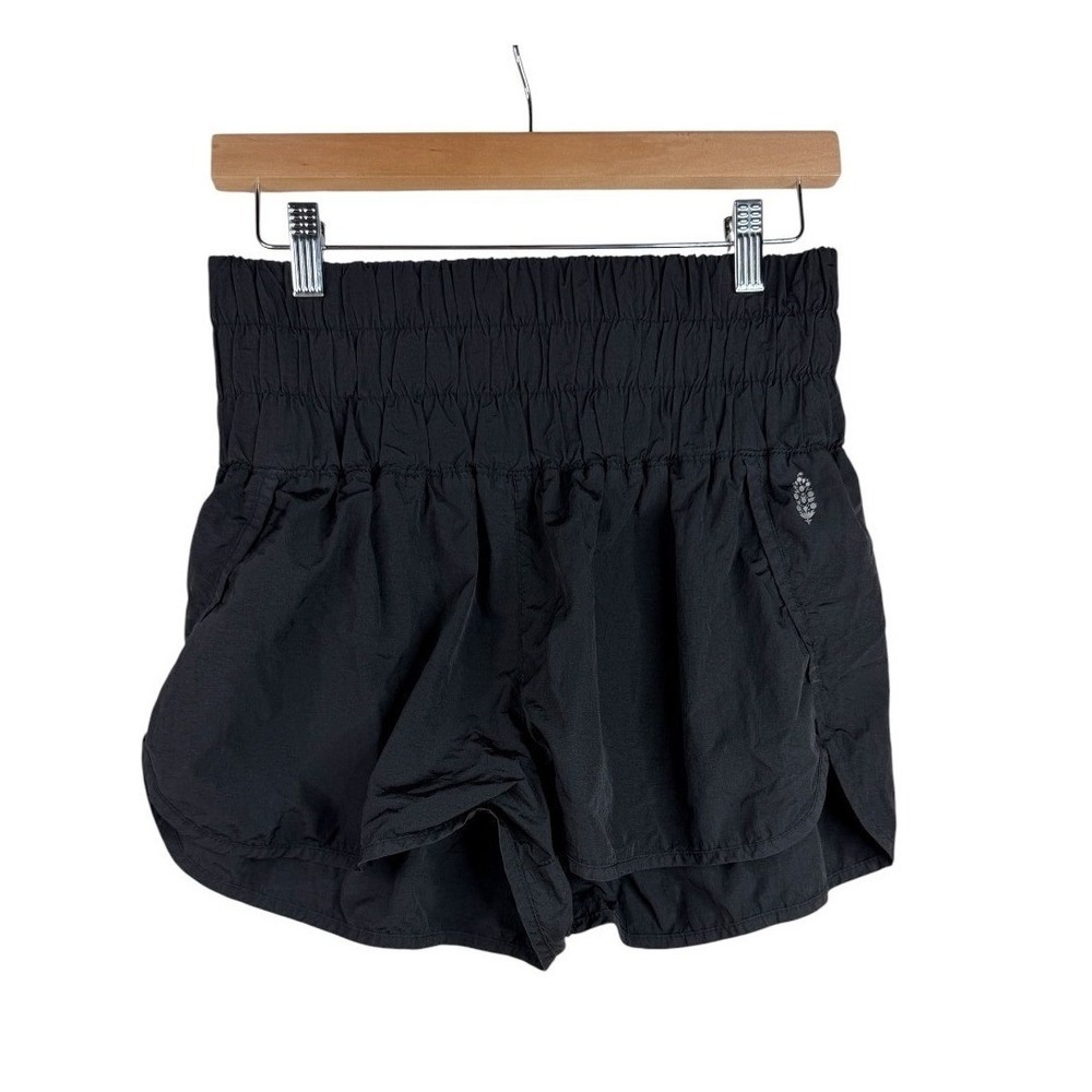 Free People Movement Black High Waist Athletic Shorts Womens Size Medium